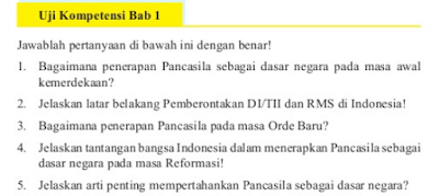 Kurikulum 1968 menekankan pendekatan organisasi materi pelajaran: Jawaban Buku PKN Kelas 9 Uji Kompetensi Bab 1 Hal 29 - 30