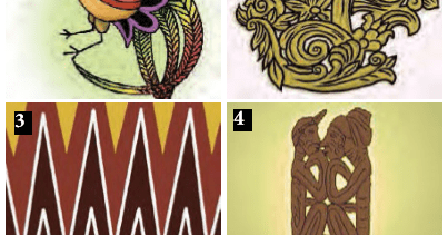 Menggambar ragam hias flora, fauna, geometris, dan manusia memberikan pengetahuan tentang keanekaragaman budaya rupa dan kearifan lokal tentang kehidupan . Seni Rupa Menggambar Ragam Hias Pintu Belajar Cerdas Pbc