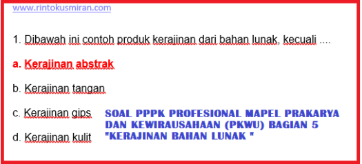 10 soal tentang wirausaha dalam budidaya ikan konsumsi. Rinto Kusmiran Soal Pppk Profesional Mapel Prakarya Dan Kewirausahaan Pkwu Bagian 5 Kerajinan Bahan Lunak