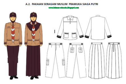 Baju seragam siaga putra berwarna coklat muda dan lengannya pendek. Petunjuk Penggunaan Seragam Pramuka Berdasarkan Pp 174 Tahun 2012 Tentang Pakaian Seragam Pramuka Ukm Pramuka Unm