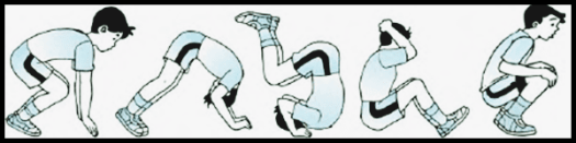 Forward roll (berguling ke depan). Gerakan Senam Lantai Menggunakan Alat Dan Tanpa Alat Ensiklopediasli