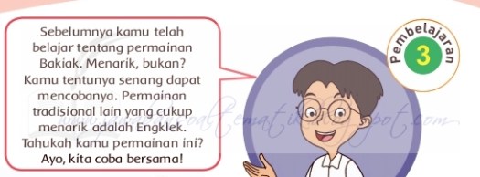 Apa saja keterampilan lokomotor yang kamu perlukan dalam permainan engklek? Kunci Jawaban Buku Siswa Kelas 4 Tema 1 Halaman 146 148 149 150 153 Jawaban Soal Tematik