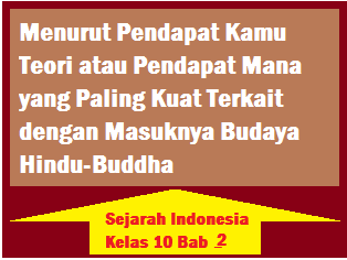 Menurut para ahli, pada abad ke 5 masehi telah dimulailah zaman sejarah di negeri indonesia. Menurut Pendapat Kamu Teori Atau Pendapat Mana Yang Paling Kuat Terkait Dengan Masuknya Budaya Hindu Buddha Operator Sekolah