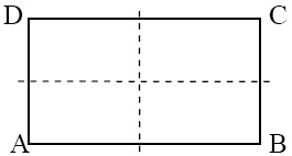 Tentukan titik pusat putaran bangun datar. Simetri Lipat