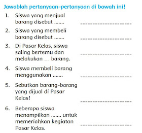 Hari ini, kelas siti mengadakan acara pasar kelas. Tri Tumiyati Spd Materi Ajar 1 Oktober 2019