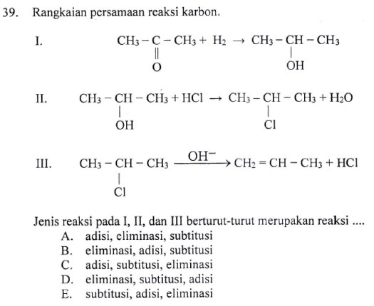Kuat adalah metil, metilen, keton, aldehid, eter, alkohol dan ester. Bedah Kisi Kisi Un Kimia 2019 Bagian Kimia Organik Urip Dot Info