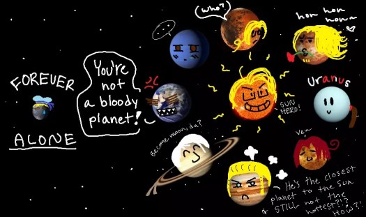 Karena bukan lagi dianggap sebagai planet, benda langit, . Penjelasan Ilmiah Tentang Planet Pluto Yang Tak Dianggap Sebagai Planet Coretan Dinding