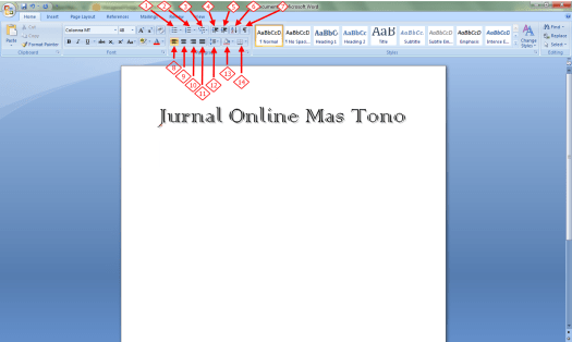 Untuk melakukan justify suatu teks atau paragraf ditunjukkan ikon nomor. Tab Home Fungsi Paragraf Dalam Microsoft Word Mas Tono