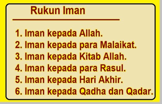 Rasul telah beriman kepada alquran yang . Pengertian Iman Dan Rukun Iman Dalil Dan Hadist Tentang Rukun Iman Pustakapengetahuan Com