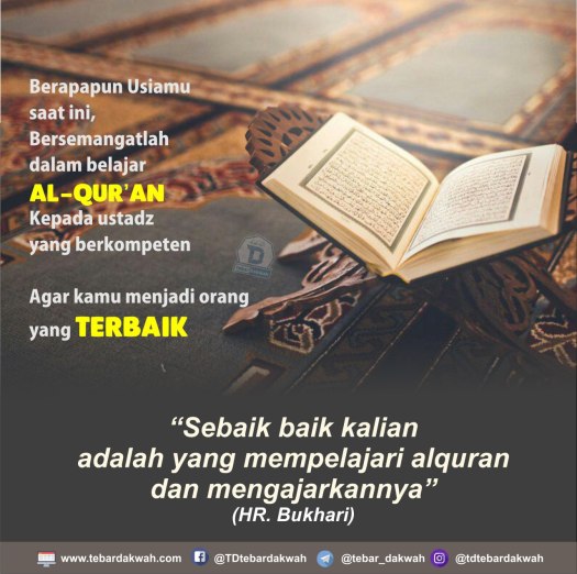 Hal itu terungkap dalam seminar gerakan melek huruf alquran yang. Menjadi Manusia Terbaik