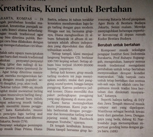 Pada musik tradisional dan musik barat terdapat kaidah kaidah yang baku dalam membuat komposisi maupun . Perbedaan Musik Tradisional Dengan Musik Kreasi Baru Atau Modern