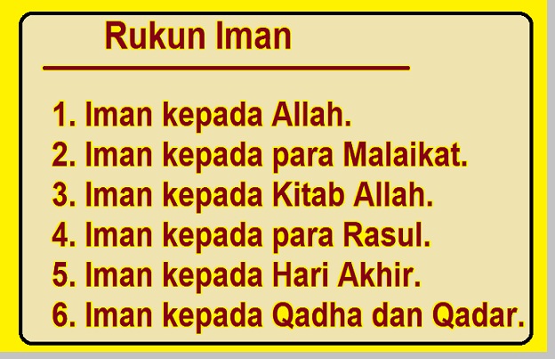 ∙ promo pengguna baru ∙ kurir instan ∙ bebas ongkir . Pengertian Iman Dan Rukun Iman Dalil Dan Hadist Tentang Rukun Iman Pustakapengetahuan Com