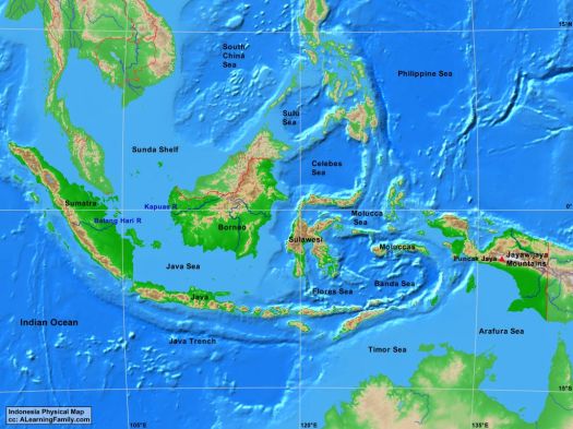 Sebelah timur berbatasan dengan papua nugini dan samudra pasifik. Kondisi Geografi Indonesia