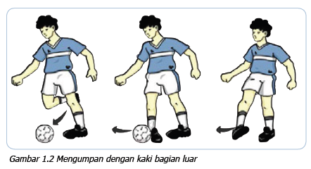 Sikap badan yang benar saat menahan bola dengan telapak kaki adalah condong. Variasi Keterampilan Gerak Permainan Sepakbola Maolioka