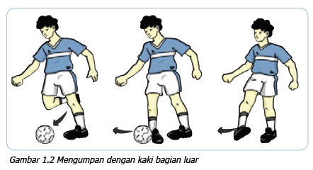 Sikap badan yang benar saat menahan bola dengan telapak kaki adalah condong. Variasi Keterampilan Gerak Permainan Sepakbola Maolioka
