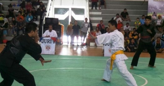 Variasi dan kombinasi gerak lokomotor dan manipulatif dalam permainan bulu tangkis . Peraturan Pertandingan Pencak Silat Resmi Saat Perlombaan Penjasorkes
