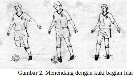 (drill) menendang bola dengan kaki bagian dalam pada gerak dasar menendang bola. 4 Teknik Menendang Bola Dalam Sepak Bola Yang Benar Dan Gambarnya
