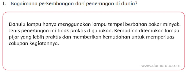 Ekonomi, bisa meningkatkan taraf hidup keluarga masyarakat dg adanyaa listrik & lampu . Kunci Jawaban Kelas 6 Tema 3 Terang Membawa Kemudahan Bertanyacara