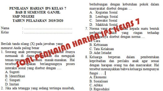 Seorang anak sedang menelepon temannya 3.yg tidak termasuk faktor faktor berlangsungnya proses interaksi sosial a. Soal Penilaian Harian Ips Kelas 7 Bab 2 Materi Interaksi Sosial Dan Lembaga Sosial Didno76 Com