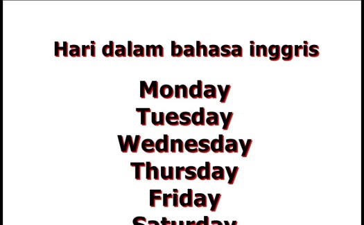 Monday dalam bahasa indonesia artinya adalah hari senin. Apa Bahasa Inggris Senin Selasa Rabu Kamis Jumat Sabtu Minggu Cyberklaten