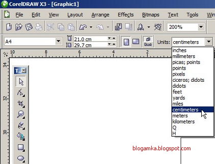 Menu view > grid c. Blog Amka Cara Menampilkan Garis Bantu Dengan Grid Pada Coreldraw X3