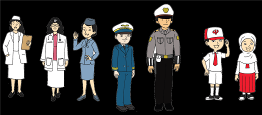 Apakah zaman dahulu mengenakan pakaian profesi saat bekerja mengapa. Sdn Gunung Sahari Selatan 01 Materi Home Learning Kelas 3 6 April 2020