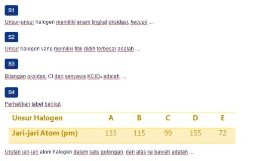 Unsur dalam satu golongan memiliki kemiripan. Contoh Soal Sifat Sifat Halogen