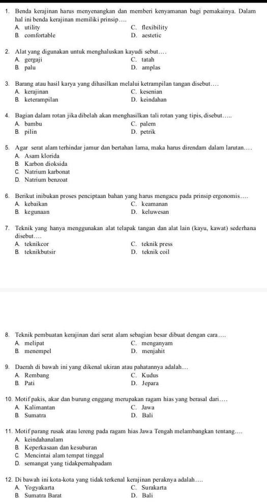 View Barang Atau Hasil Karya Yang Dihasilkan Melalui Ketrampilan Tangan Disebut
&nbsp;Background