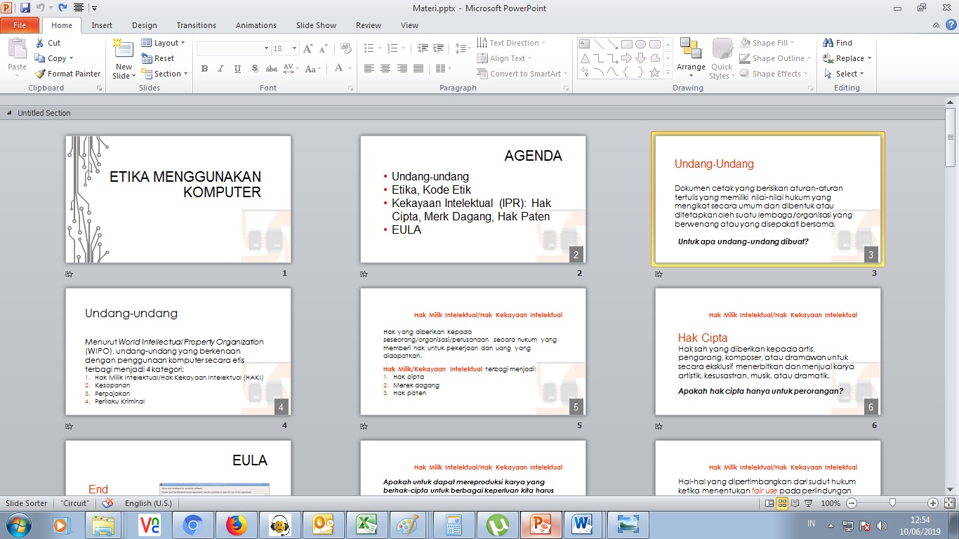Teknik yang digunakan dalam pembuatan kerajinan dari serat alam adalah : Mengenal Jenis Tampilan Pada Powerpoint Teknologi Informasi