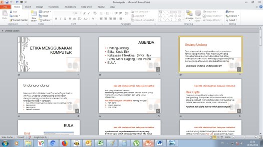 Teknik yang digunakan dalam pembuatan kerajinan dari serat alam adalah : Mengenal Jenis Tampilan Pada Powerpoint Teknologi Informasi