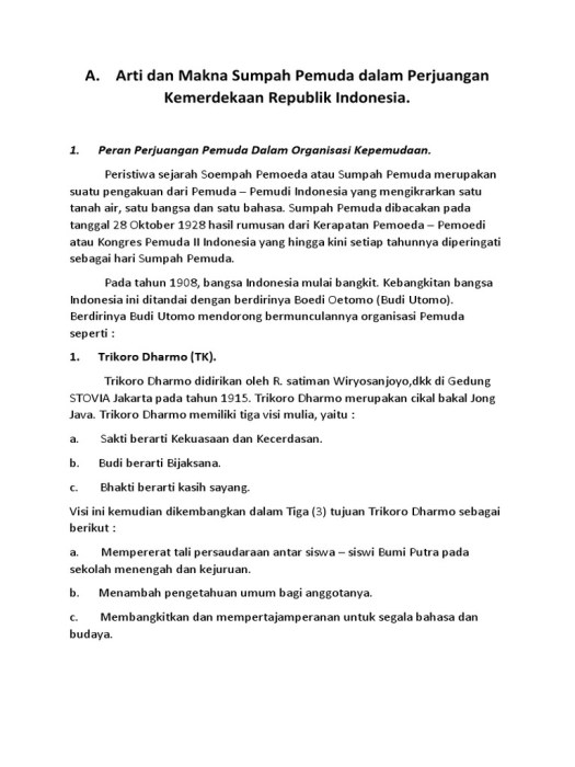 Download Jelaskan Arti Dan Makna Sumpah Pemuda Dalam Perjuangan Kemerdekaan Republik Indonesia&nbsp;PNG