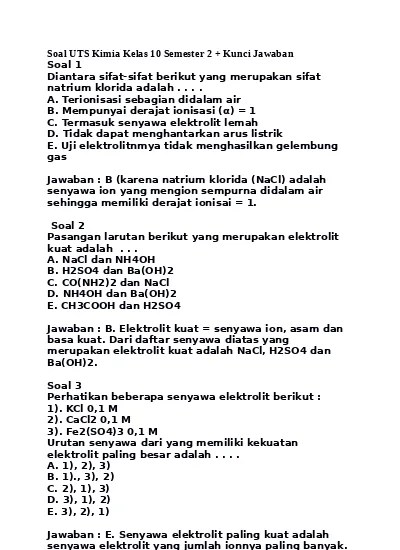 19+ Kelompok Senyawa Berikut Ini Yang Dalam Larutannya Menghantarkan Listrik Adalah
&nbsp;Background