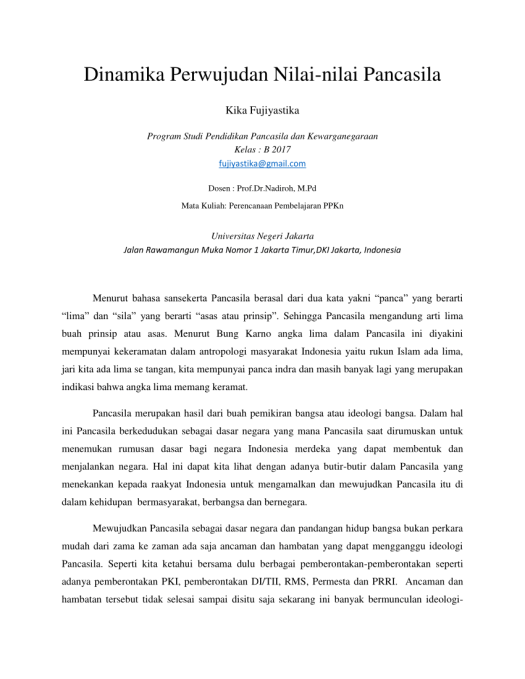 10+ Dinamika Perwujudan Pancasila Sebagai Dasar Negara Dan Pandangan Hidup Bangsa Pictures
