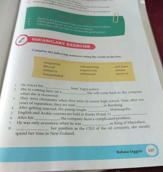 View Complete The Following Sentences Using The Words In The Box
&nbsp;PNG