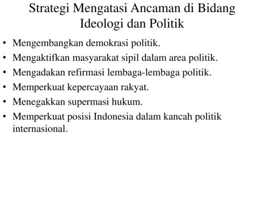 View Hal Yang Bukan Merupakan Strategi Dalam Mengatasi Ancaman Di Bidang Politik Adalah
&nbsp;Pictures