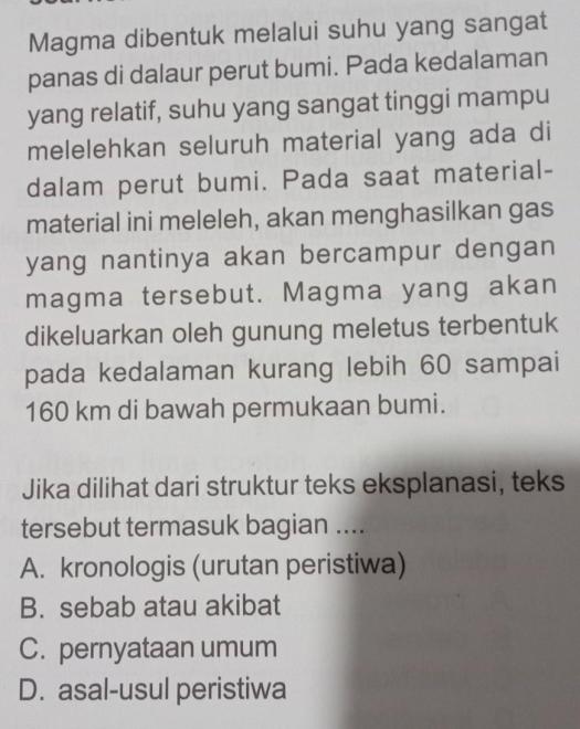 View Di Dalam Teks Eksplanasi Secara Umum Membahas Tentang Berbagai Fenomena Sebagai Berikut Kecuali *&nbsp;Pics