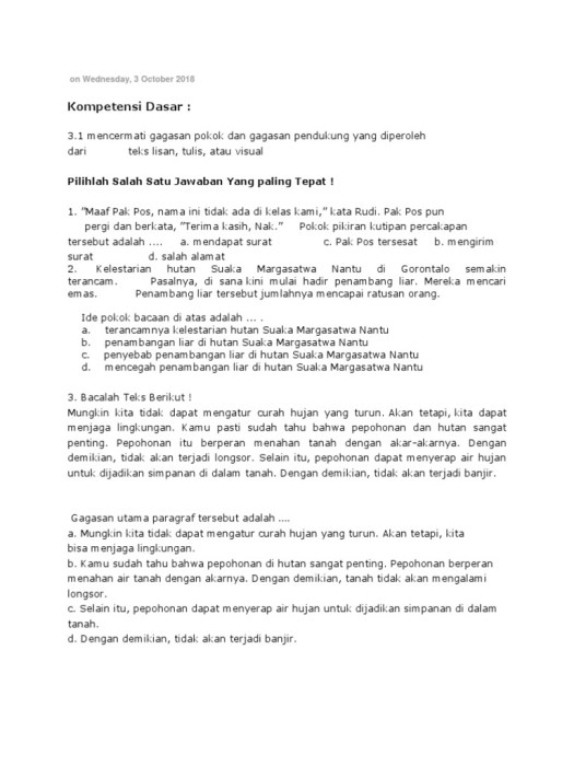 Download Sebutkan Gagasan Pokok Dan Gagasan Pendukung Dari Paragraf Di Bawah
&nbsp;Gif