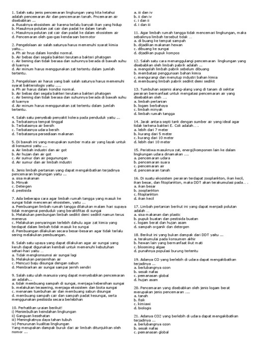 30+ Tanaman Yang Bisa Dijadikan Sebagai Indikator Terjadinya Pencemaran Air Adalah
&nbsp;Images